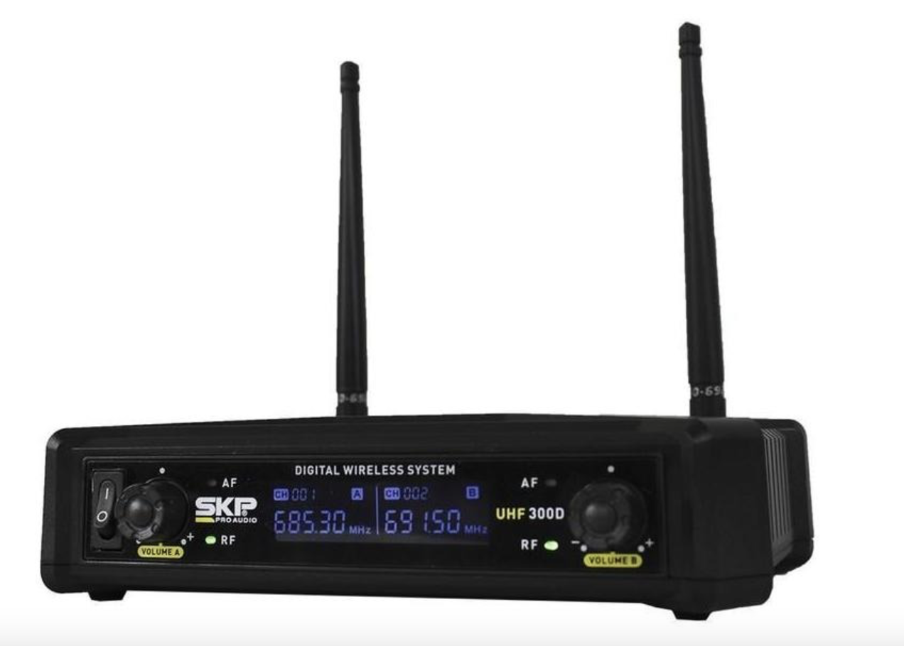 Micrófono Inalámbrico de mano, doble SKP UHF 300D - Imagen 3