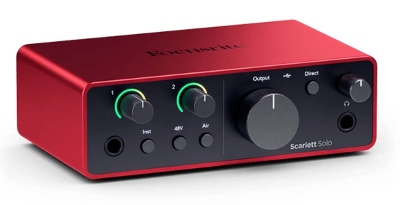 Interfaz de Audio 4TA Generación FOCUSRITE SCARLETT SOLO