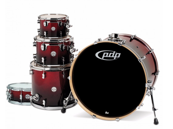 Batería Acústica Shell Pack 5 Pcs PDP Concept Maple Red to Black