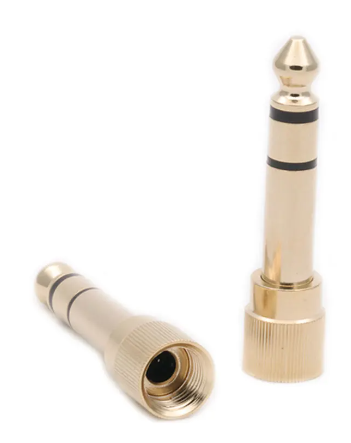 Adaptador atornillable Plug 6.5 Macho - 3.5 Hembra (PAR) Liria P1018