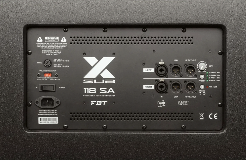 Subwoofer FBT X-SUB 118SA - Imagen 3
