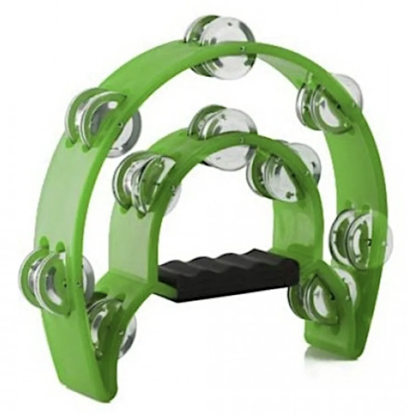 Pandero medialuna color verde Baldassare PTWJ220G (GR)