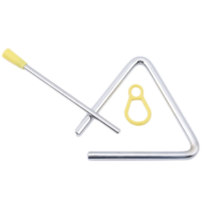 Triángulo Metálico 6'' + Baqueta LIRIA M6