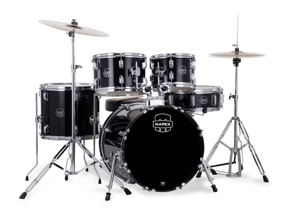 Batería acústica Mapex Serie Comet CM5295FTC - Dark Black