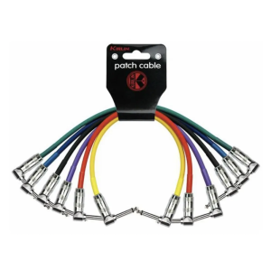 Pack 6 Cables Plug-Plug Angulo Colores 0.3 Mts Kirlin Ipv6-243