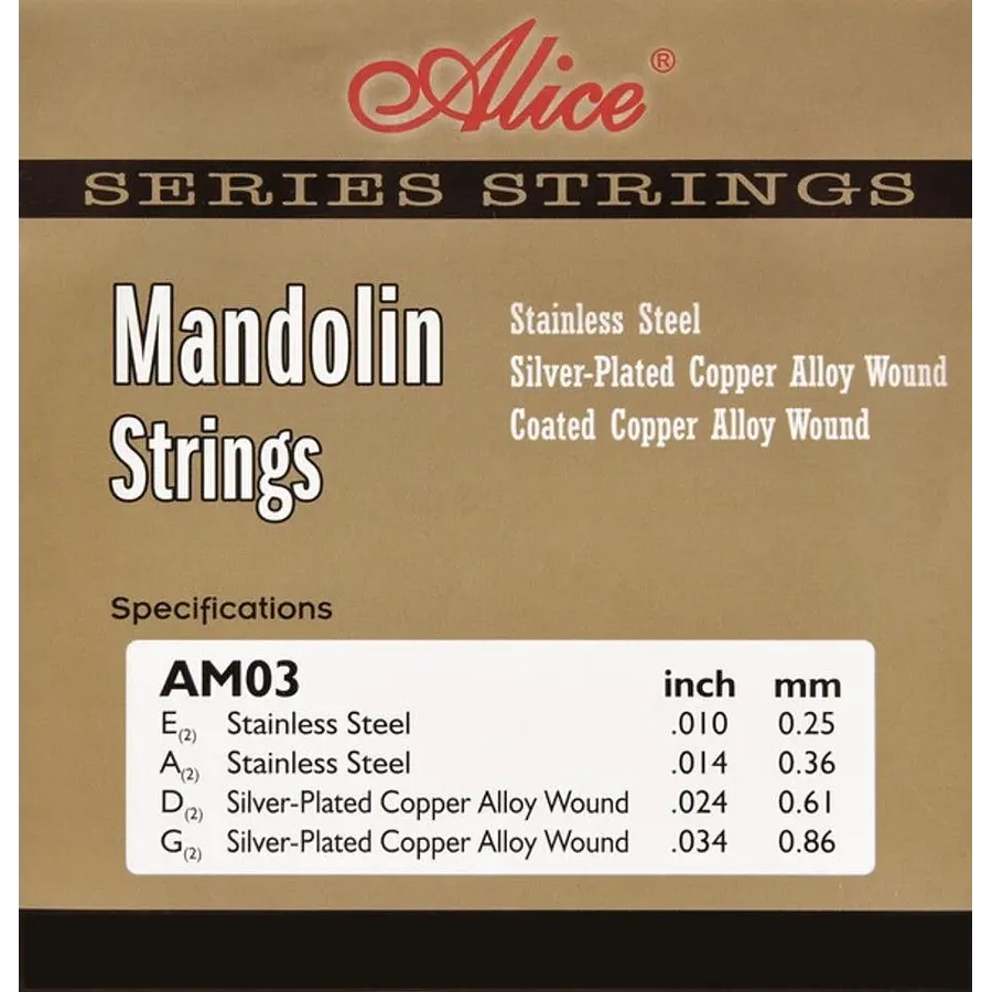 Cuerdas para Mandolina Alice AM03 - Imagen 2
