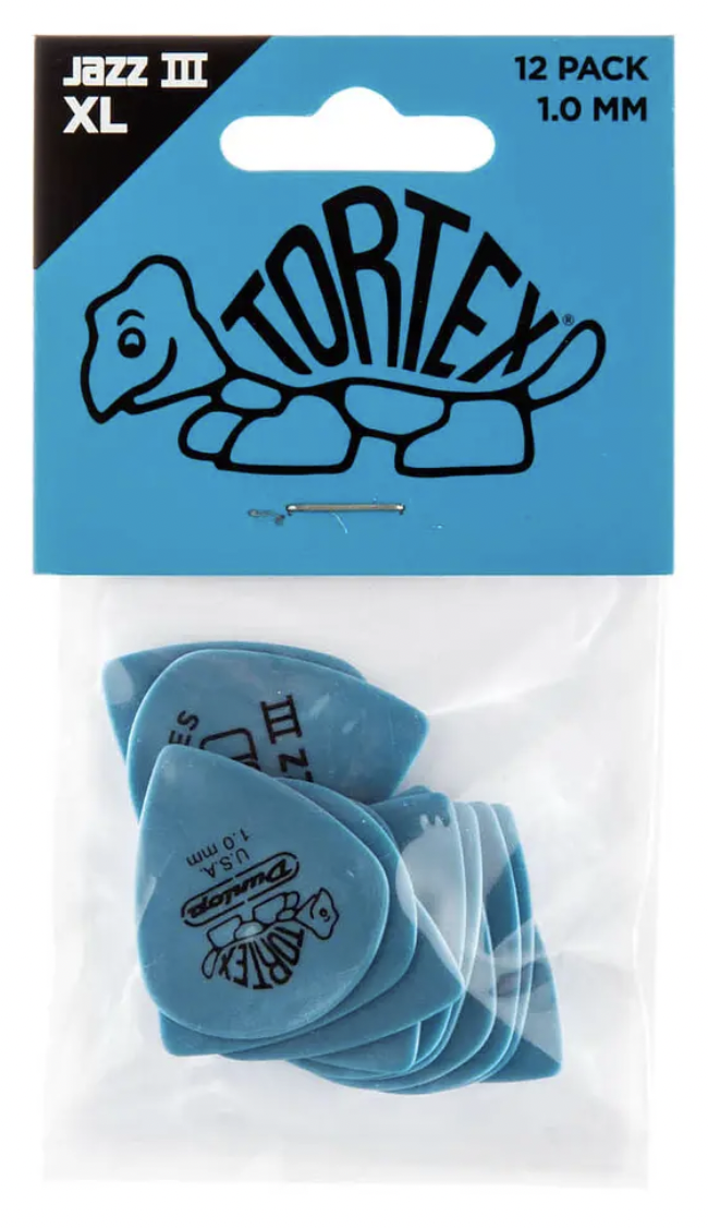 Uñetas Pick 1.0 498 Dunlop Tortex Jazz III pack 12 - Imagen 2