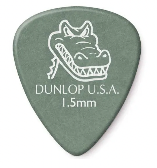 Uñetas 1.5mm Dunlop Gator Grip Verde DUNL417P1.50 pack 12