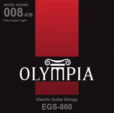 Cuerdas para Guitarra Eléctrica 008-038 OLYMPIA EGS860