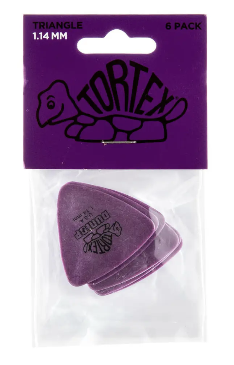 Uñetas Triangulares 1.14mm Pack 6un Dunlop Tortex 431 - Imagen 2