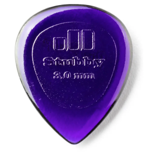 Uñetas de 3.0mm Pack 6un Dunlop 474 Stubby Jazz