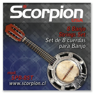 Cuerdas Banjo Acustico SCORPION Spb-8st