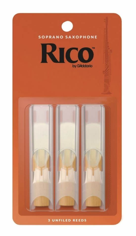 Caña Saxo Soprano 2'' pack 3 RICO RIA0320 Daddario