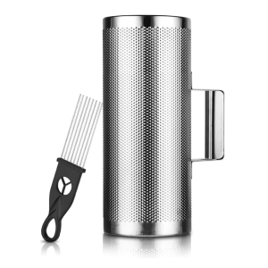 Guiro Metálico Profesional 12x5 Pulgadas Nutech 06145 Color Gris