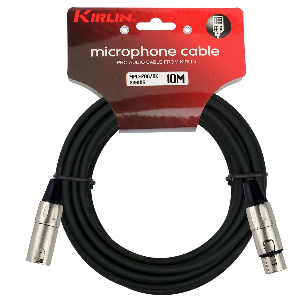 Cable Micrófono Kirlin Serie C Xlr 10M Mpc-280-10 - Imagen 2
