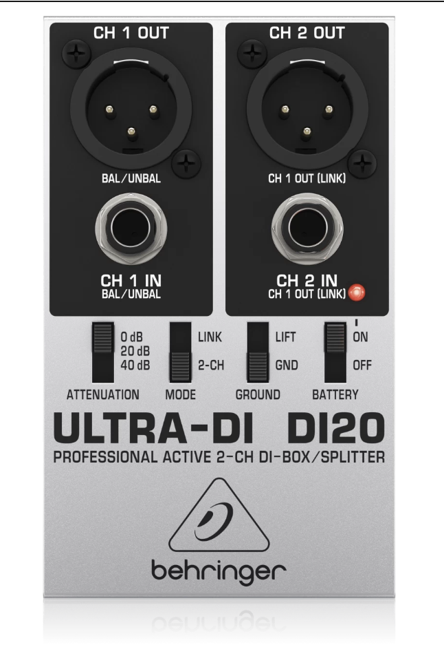 Caja Directa Activa de 2 Canales con Alimentación Phantom Behringer DI20 - Imagen 2