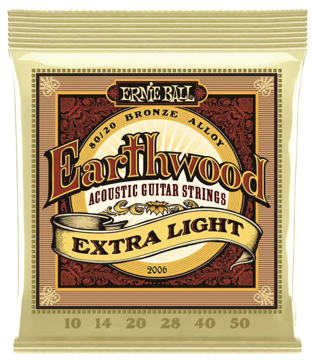 Set Ernie Ball para Guitarra Acústica Earthwood Bronce 10–50