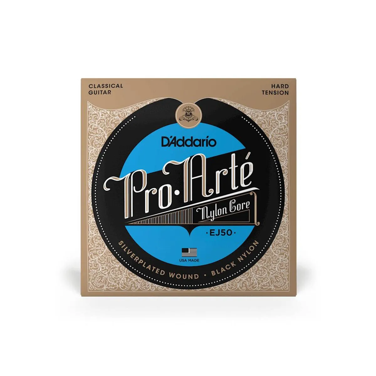 Set de cuerdas Clásicas D'addario EJ50 Pro Arté Nylon negro - tensión alta - Imagen 2