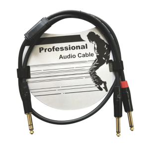 Accuracy Pro Audio YC831H3FT Cable TRS 1/4 a 2 TS de 1/4 de 1 Metro