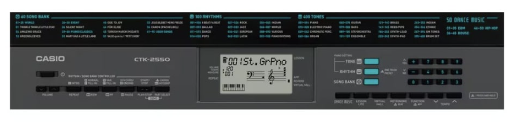 Teclado 61 teclas Casio CTK-2550K2 - Imagen 2