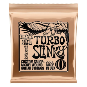 Cuerdas para guitarra eléctrica Ernie Ball 9.5-46 Turbo Slinky P02224