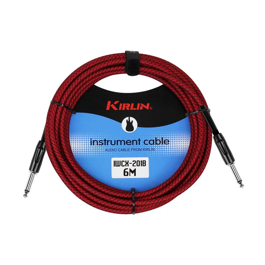 Cable Instrumento Kirlin Rojo 6mts Iwcx-201B-6R