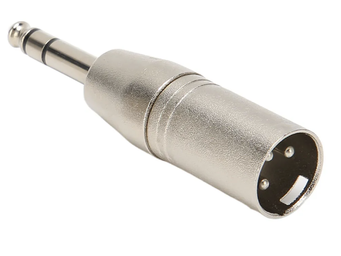 Conector Adaptador XLR Macho a PLUG TRS 3UN 6,3mm