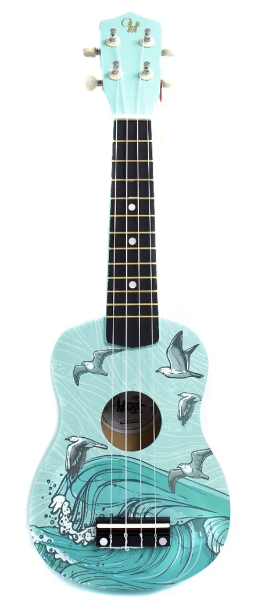 Ukelele Soprano Hana diseño Mar + Funda HN-SEA