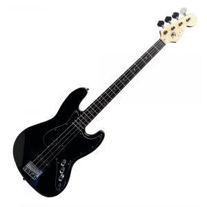 Wotan Frigg-BK Bajo eléctrico de 4 cuerdas color negro