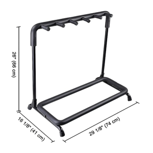 Atril Aspor para Guitarras Metálico Plegable 5 Espacios